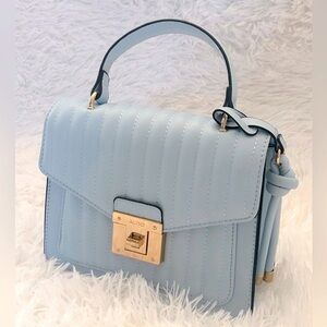 Aldo Light Blue Mini Cross Body with Gold Accents NWOT